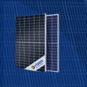 image of solar panel of rison solar company with blue background